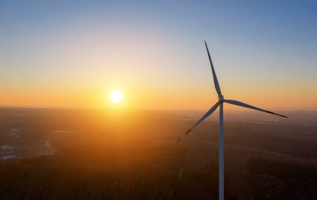 Wind turbine and sun