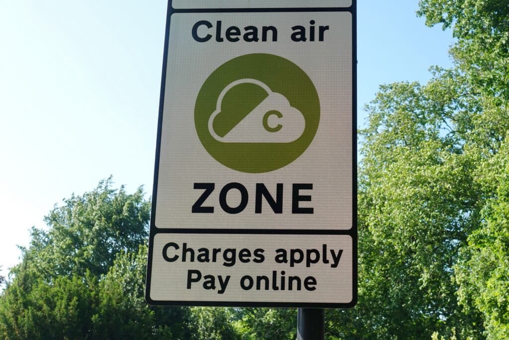 Clean air zone sign
