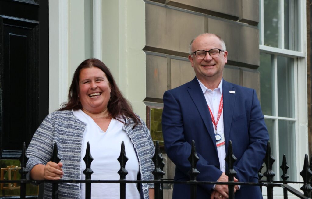 Isla Jackson of Civic and Malcolm Neil of SYSTRA