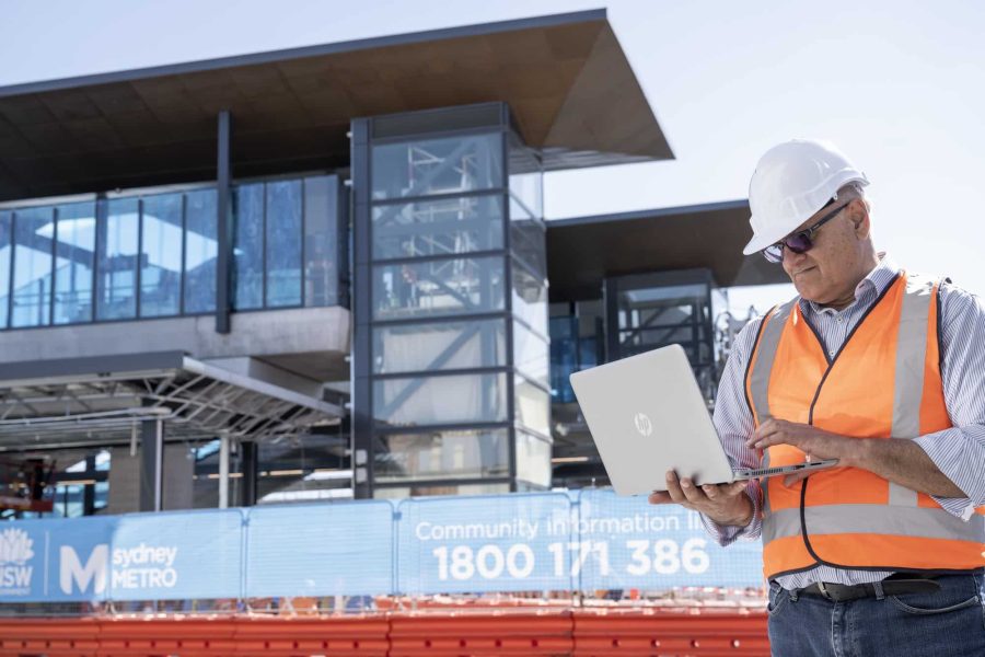 Expert SYSTRA sur le chantier de la ligne City & Southwest, Sydney Metro, 2021