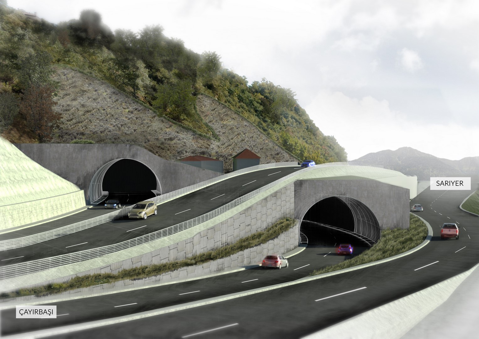 A tunnel signed SYSTRA for Istanbul