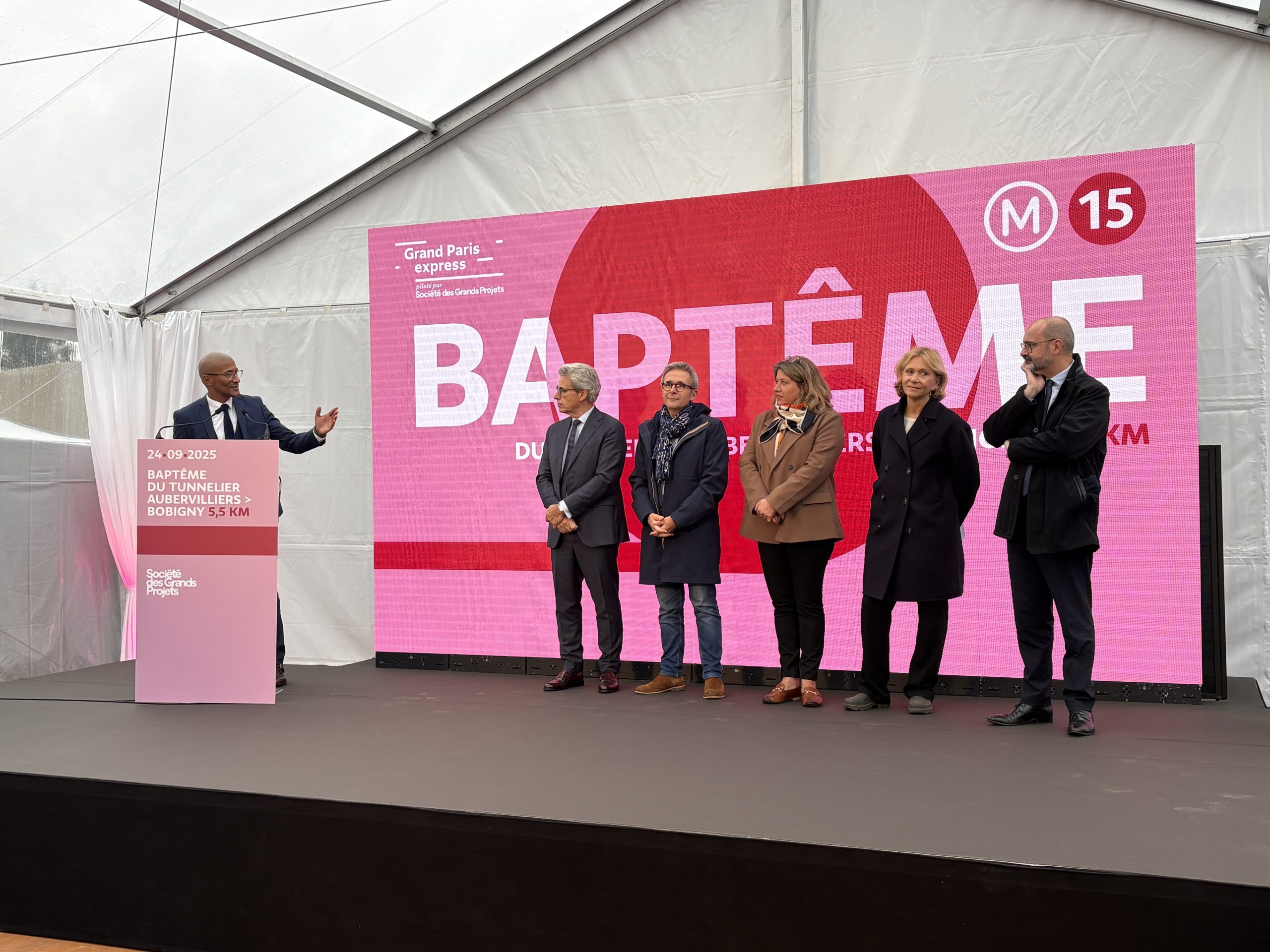 Le percement de la Ligne 15 Est a commencé sur le Grand Paris Express